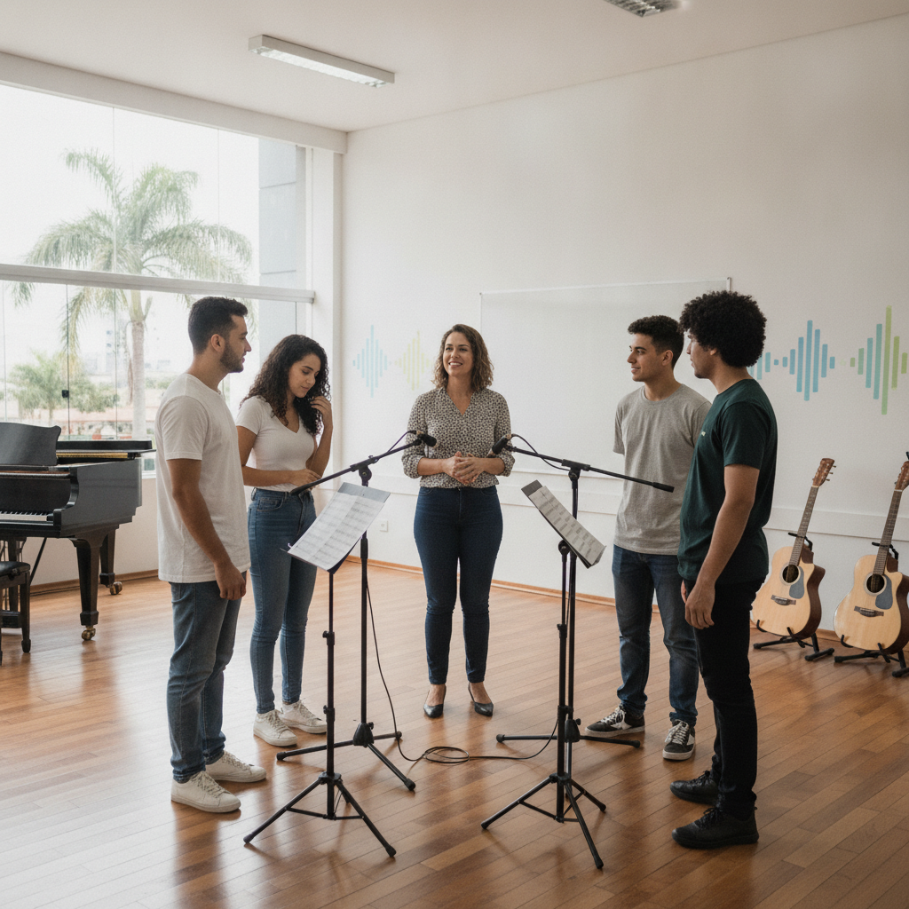 Aulas de Canto Ajudam a Reduzir a Timidez em Goiânia