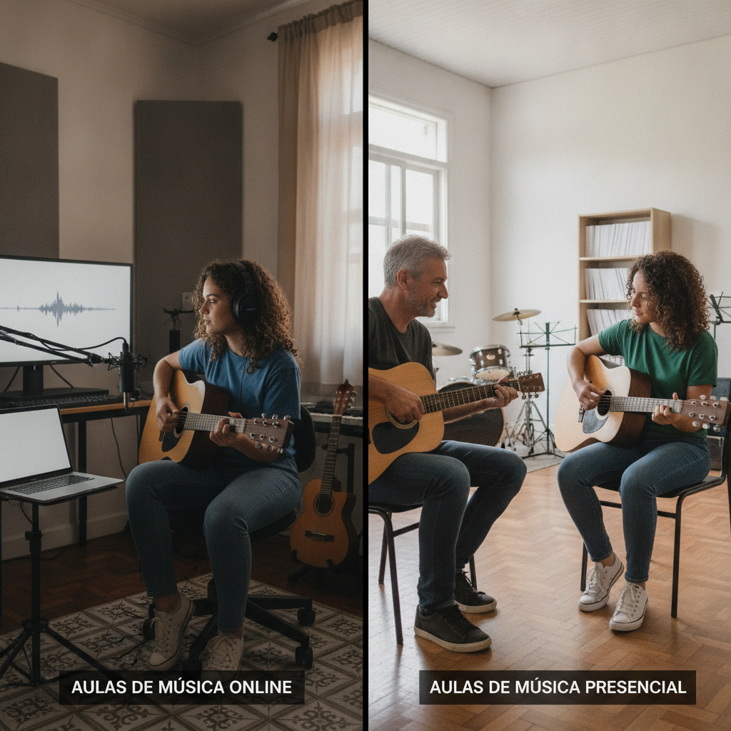 Aulas de Música Online ou Presencial em Goiânia: Qual Escolher?