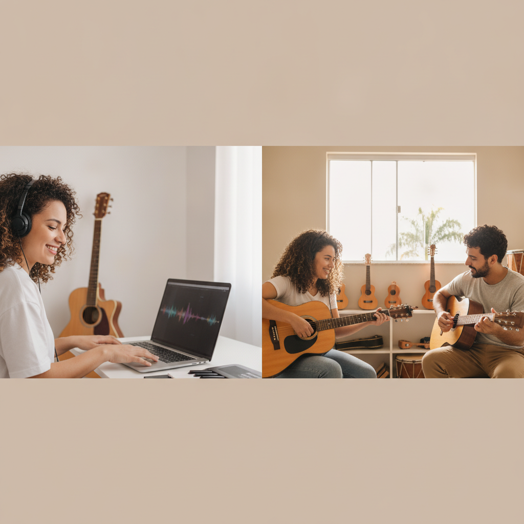 Aulas de Música Online ou Presencial em Goiânia: Qual Escolher?
