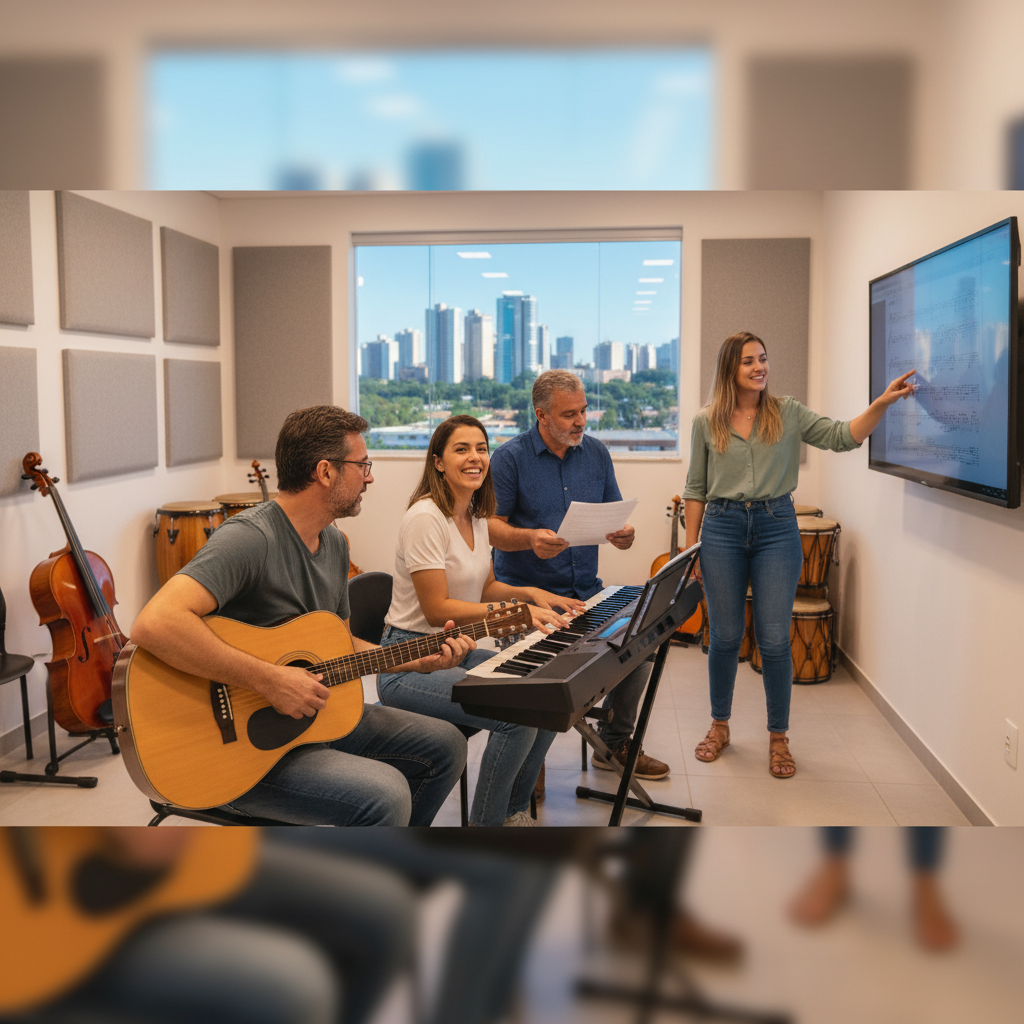 Benefícios das Aulas de Música para Adultos em Goiânia