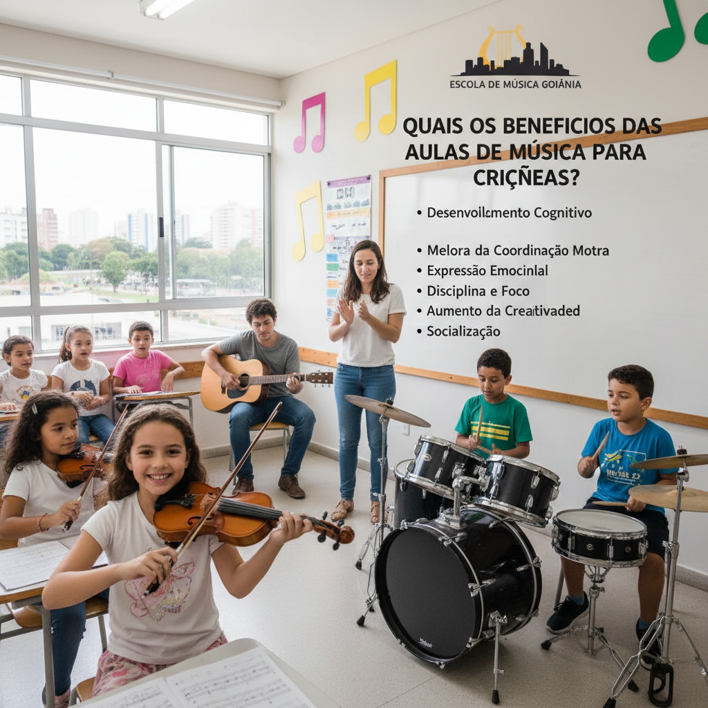 Benefícios das Aulas de Música para Crianças em Goiânia