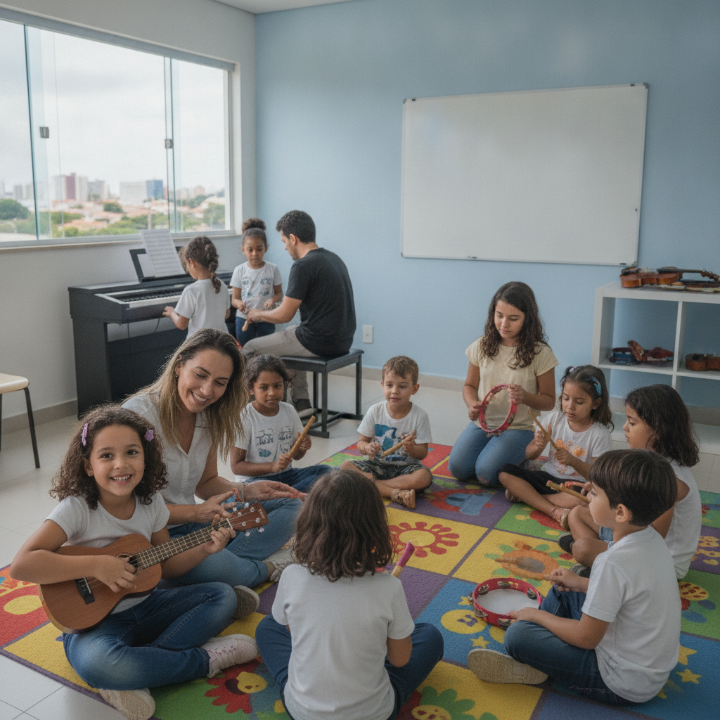 Benefícios de Aprender Música na Infância em Goiânia