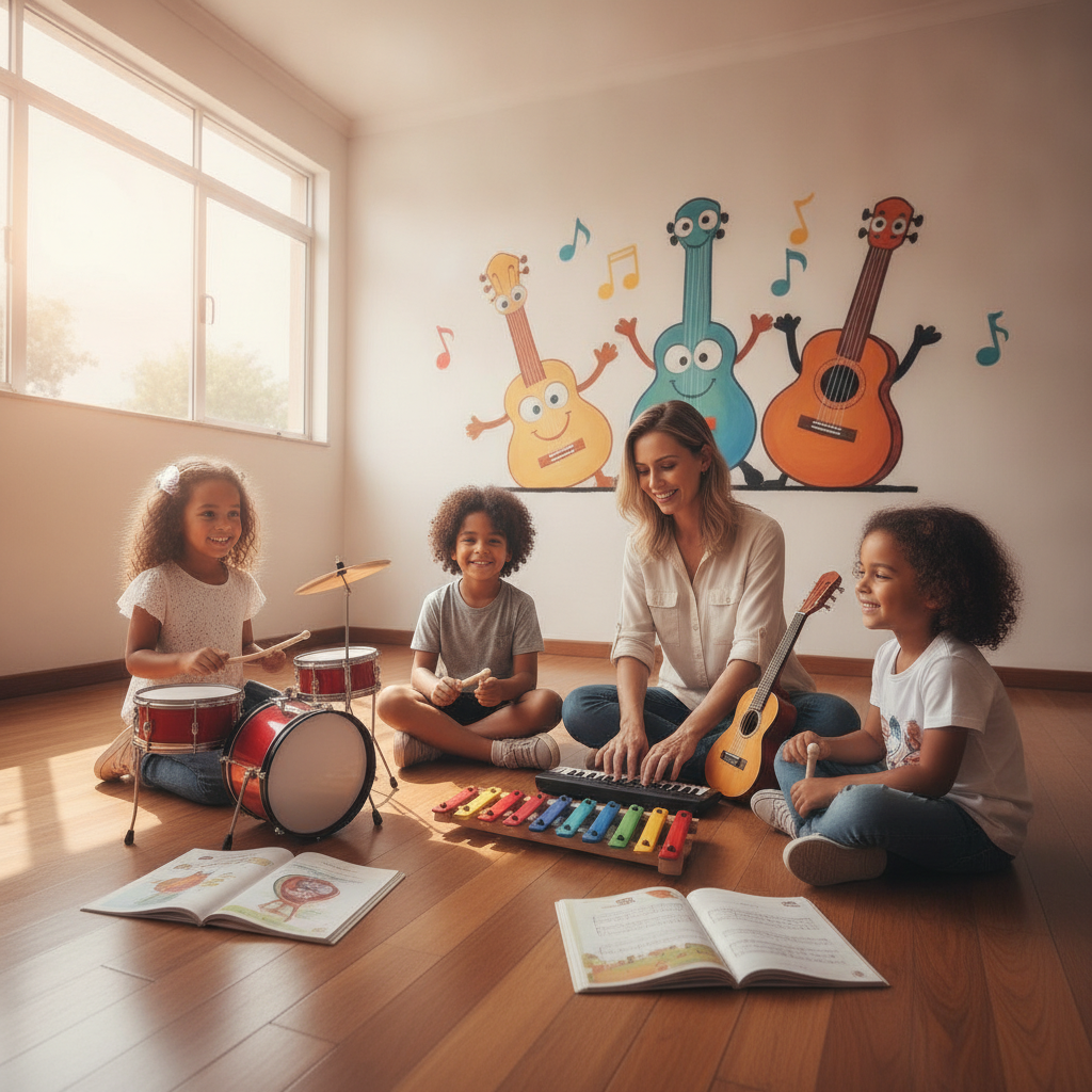 Benefícios de Aprender Música na Infância em Goiânia