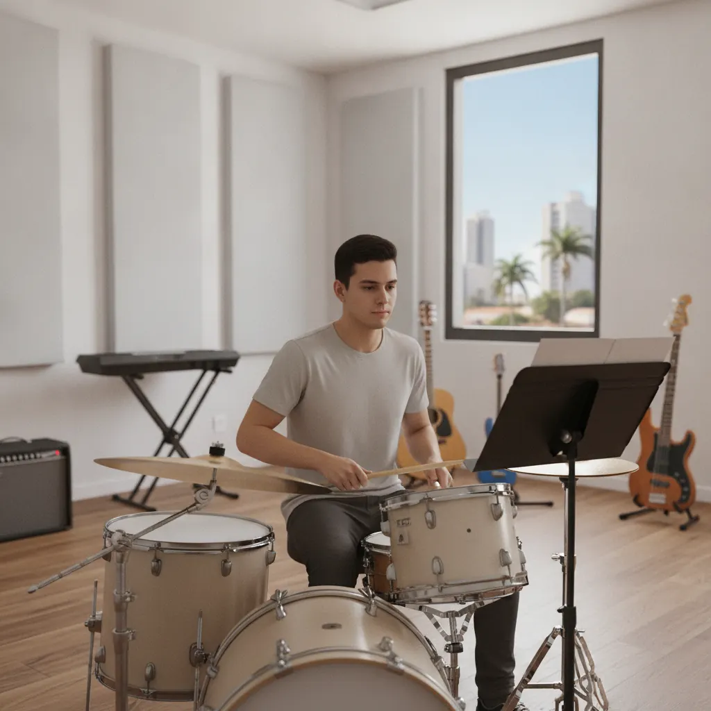 Como a Aula de Bateria Ajuda na Concentração em Goiânia