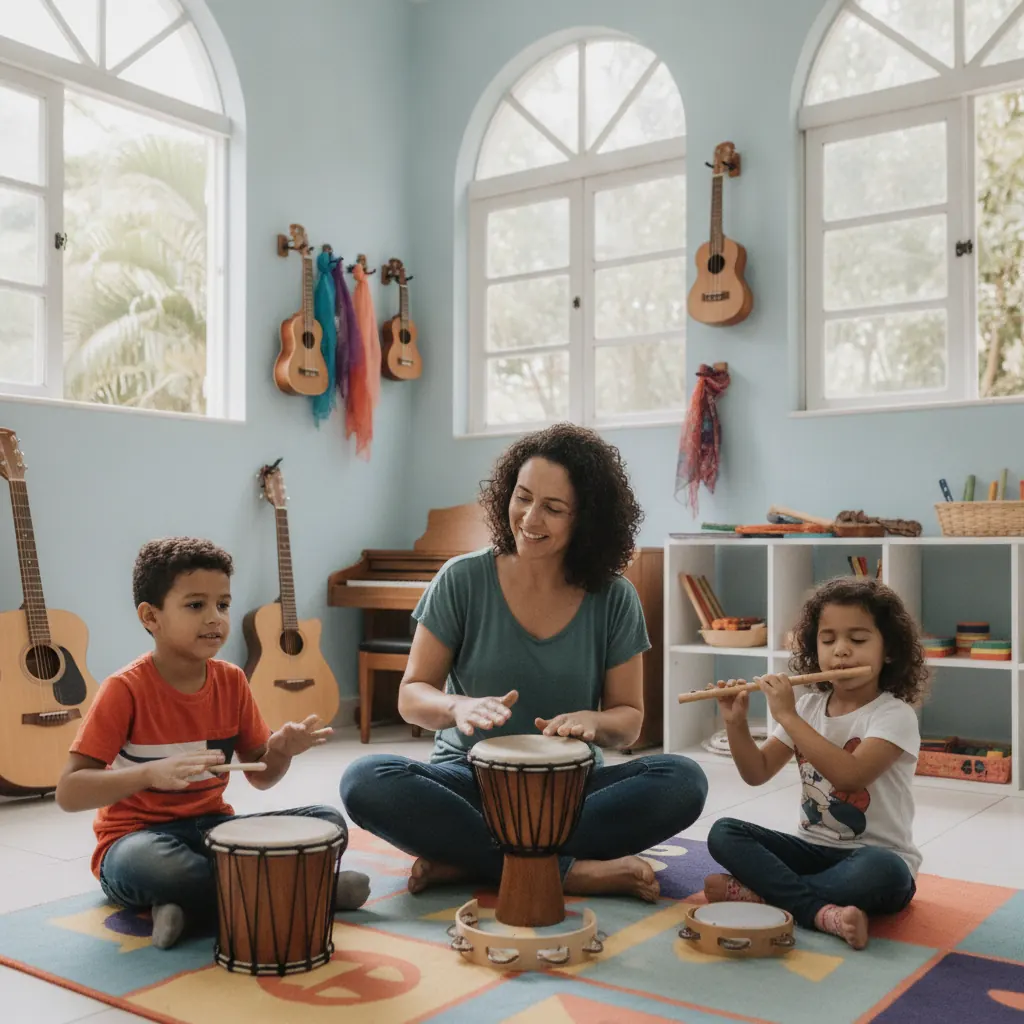 Como a Música Ajuda no Tratamento da Ansiedade em Crianças em Goiânia