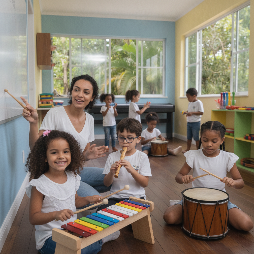 Como a Música Desenvolve a Inteligência das Crianças em Goiânia