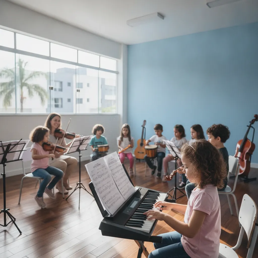 Como a Música Melhora a Memória e Concentração de Crianças em Goiânia