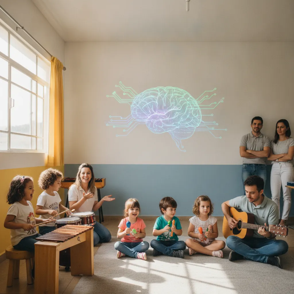 Como a Musicalização Infantil Desenvolve o Cérebro em Goiânia