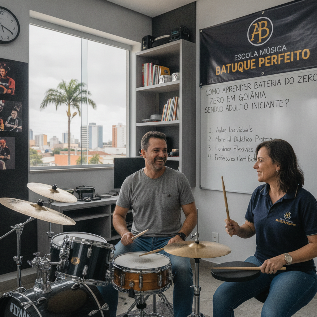 Como Aprender Bateria do Zero em Goiânia: Guia 2024