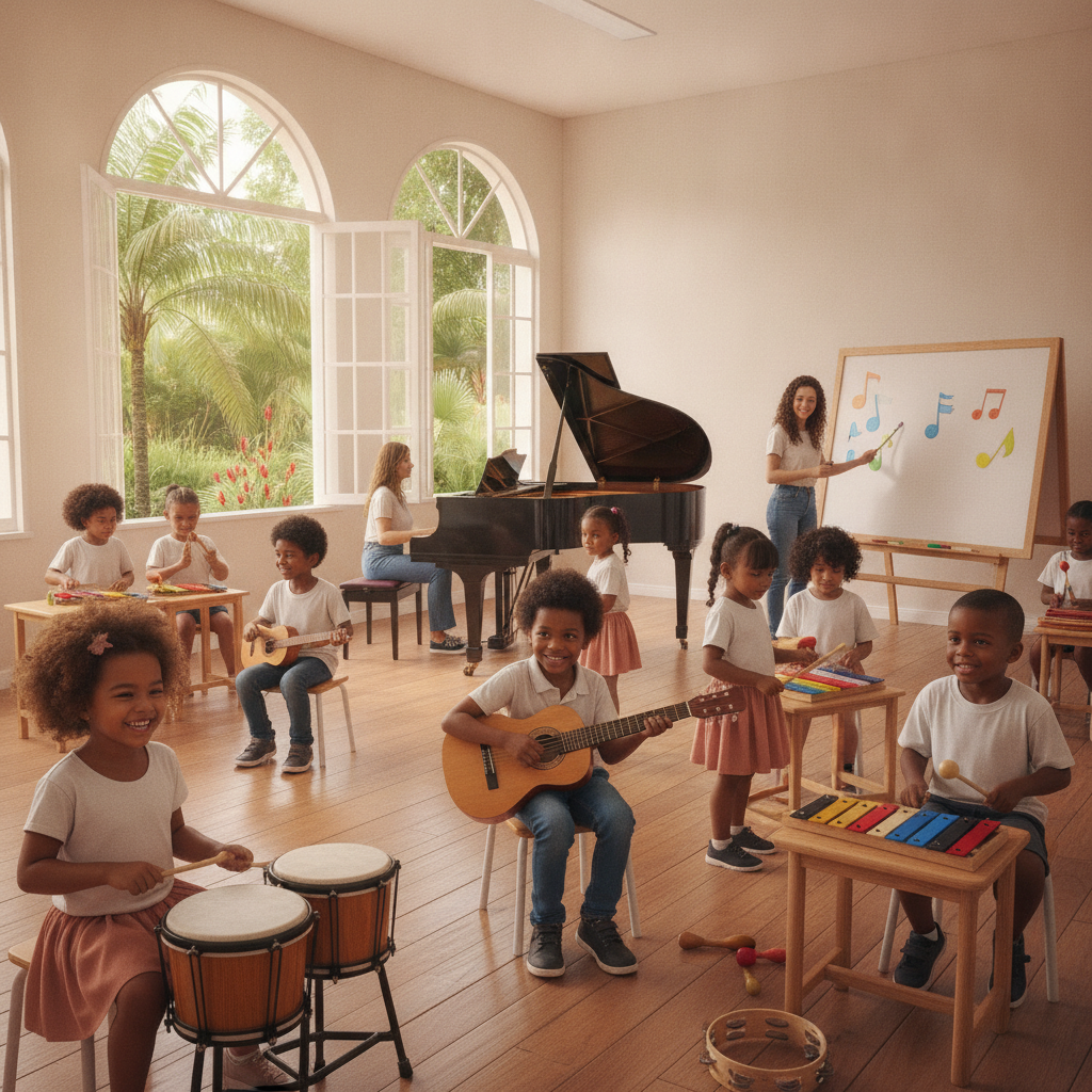 Como Desenvolver Habilidades Musicais em Crianças em Goiânia