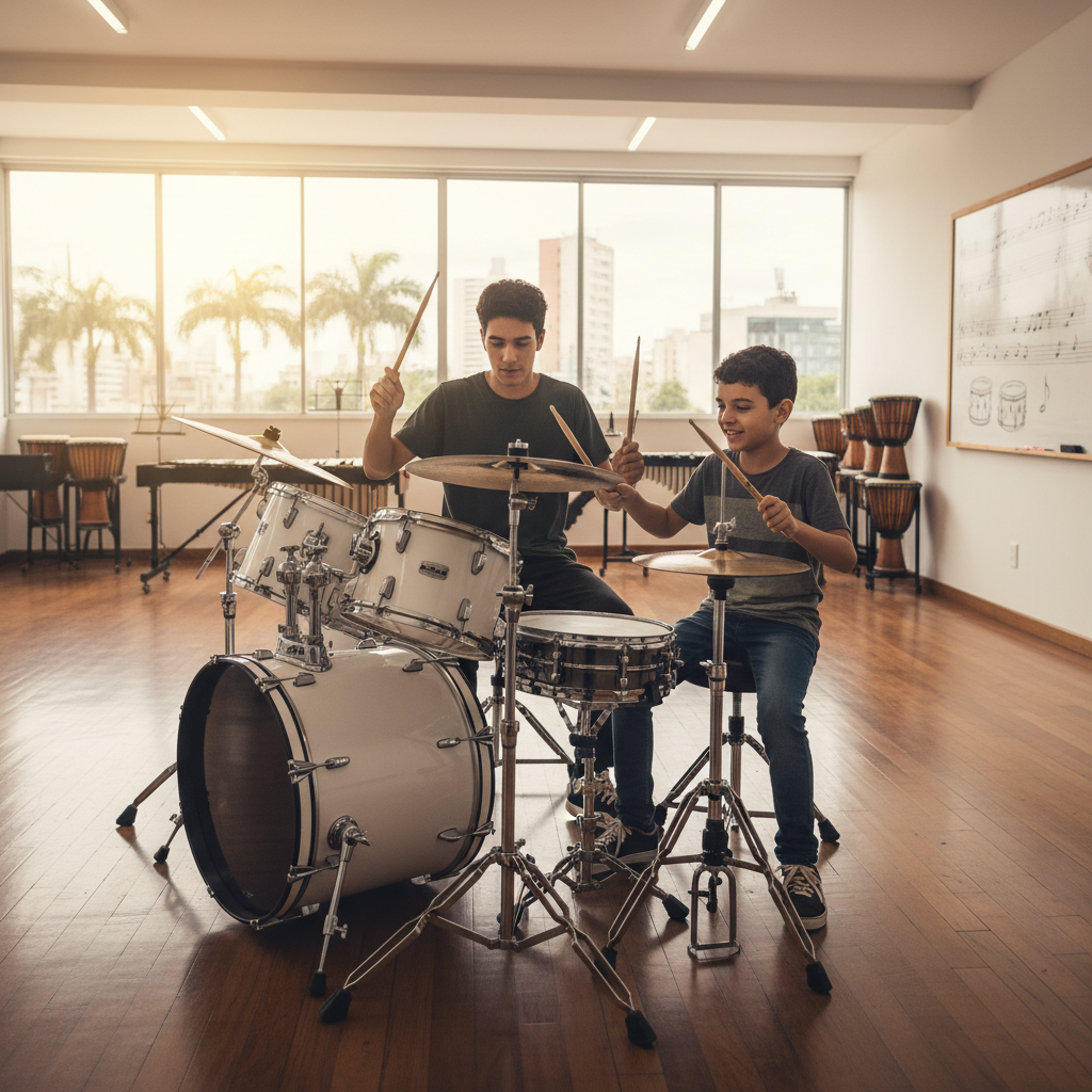 Como Melhorar Coordenação Motora com Bateria em Goiânia