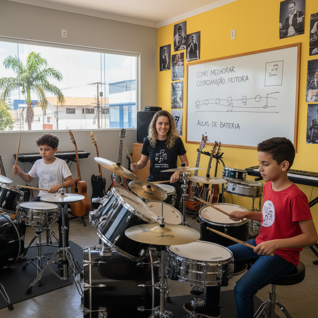 Como Melhorar Coordenação Motora com Bateria em Goiânia