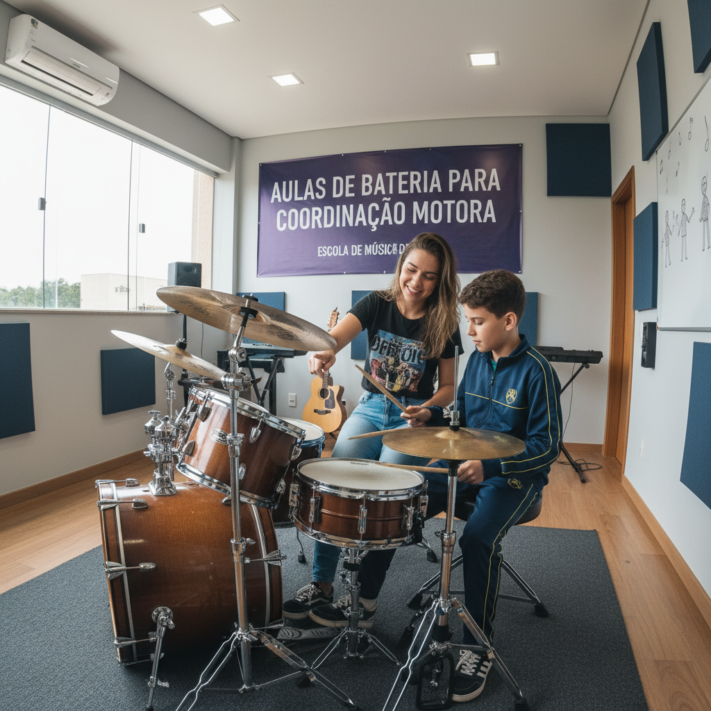 Como Melhorar Coordenação Motora com Bateria em Goiânia