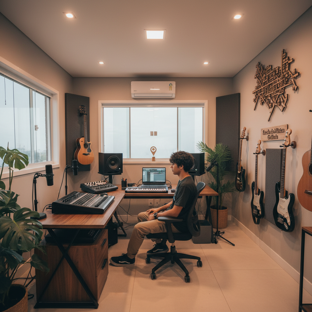 Como Montar Estúdio Musical em Casa Goiânia - Guia Completo