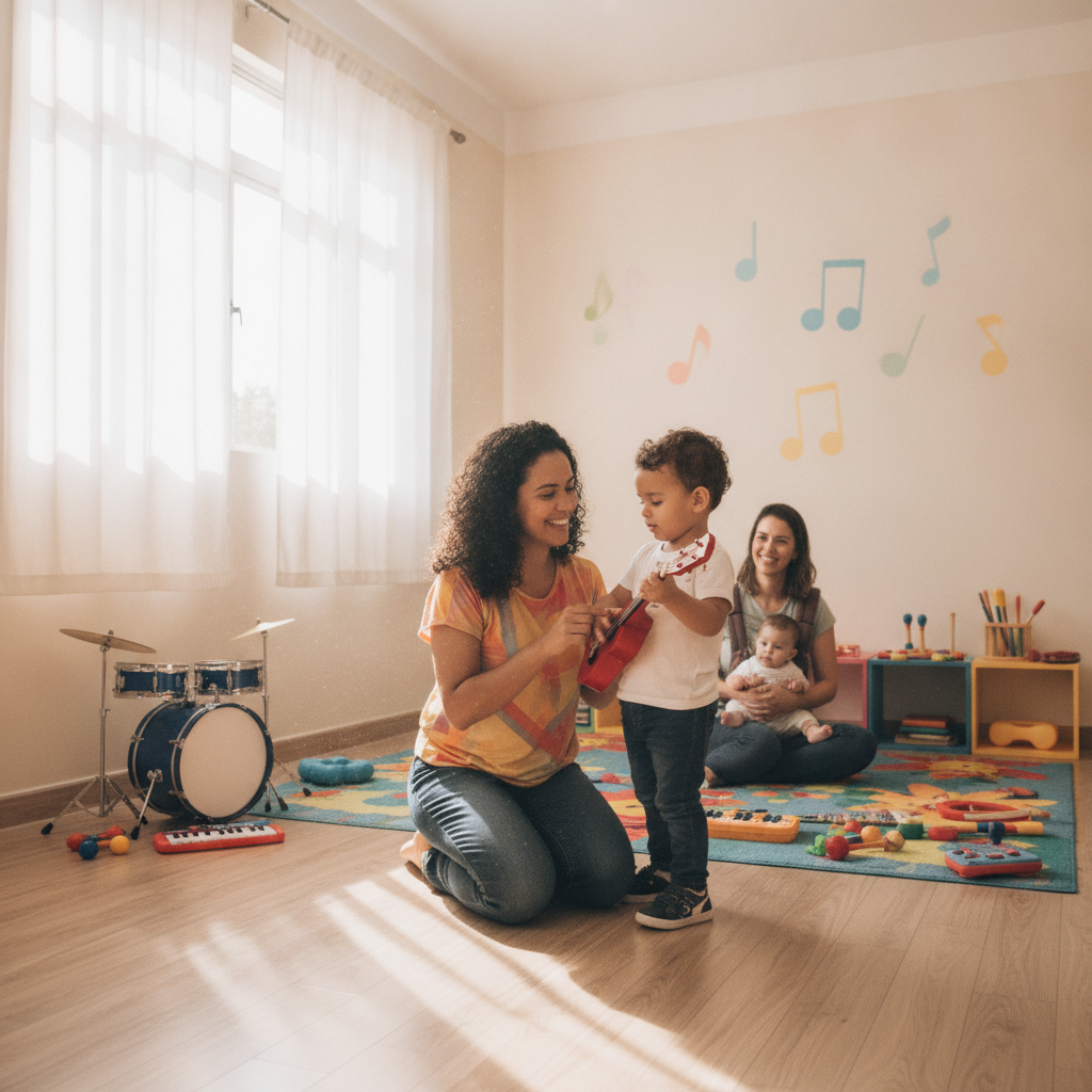 Como Preparar a Criança para a Primeira Aula de Música em Goiânia