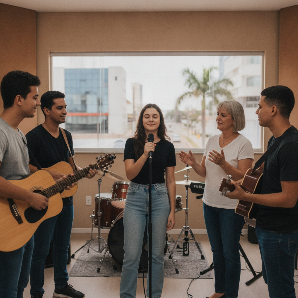 Como Superar o Medo de Cantar em Público em Goiânia