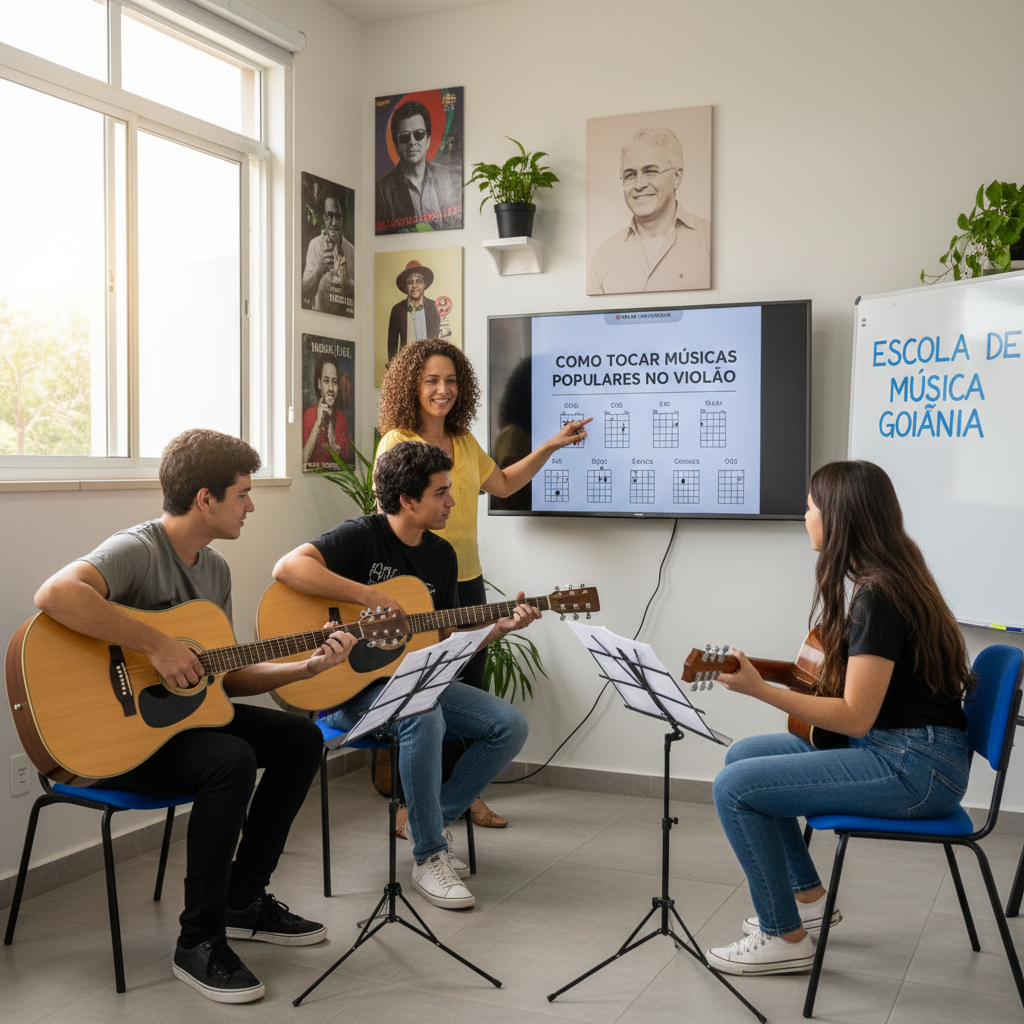 Como Tocar Músicas Populares no Violão em Goiânia