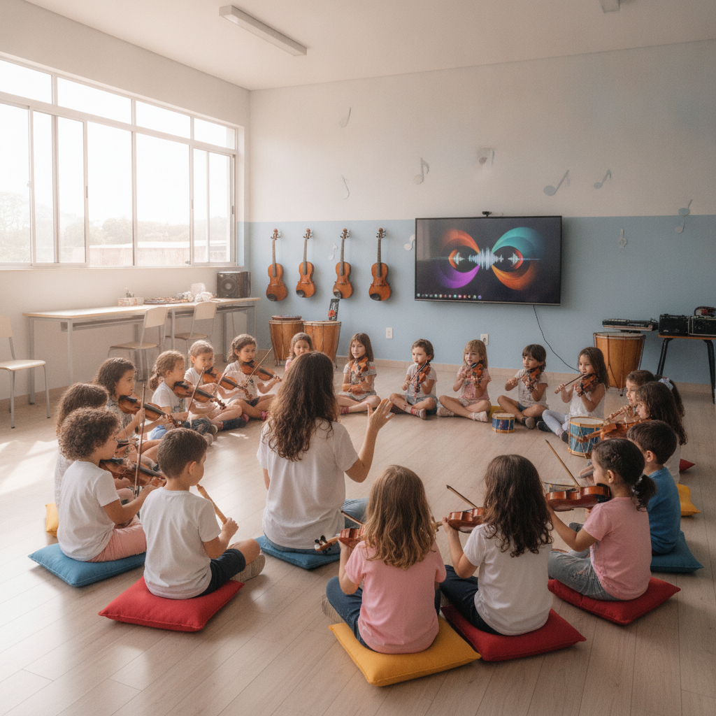 Música e Desenvolvimento Cognitivo de Crianças em Goiânia