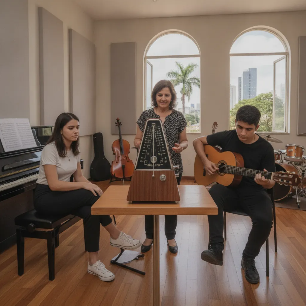 O que é metrônomo e como usar nas aulas de música em Goiânia
