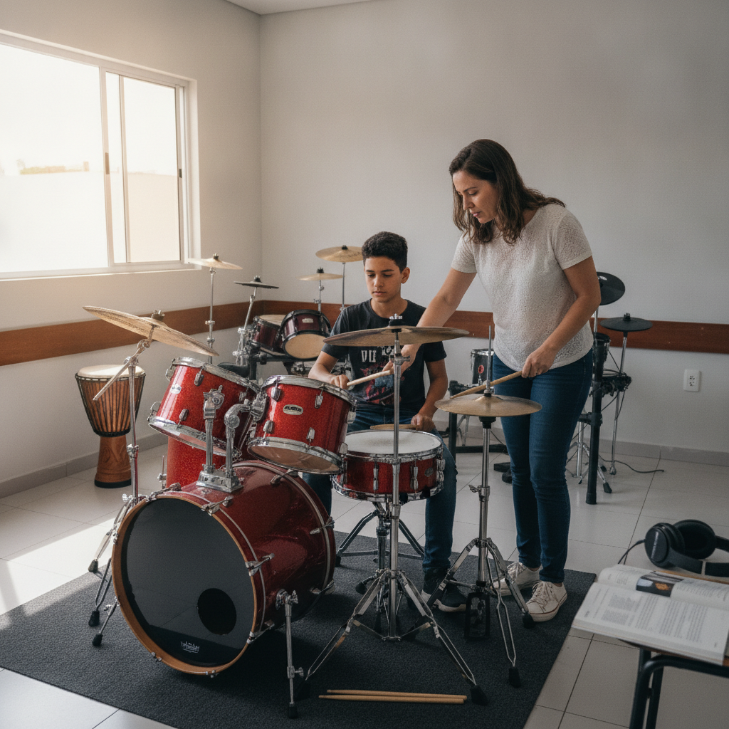 O Que É Preciso para Começar Aulas de Bateria em Goiânia