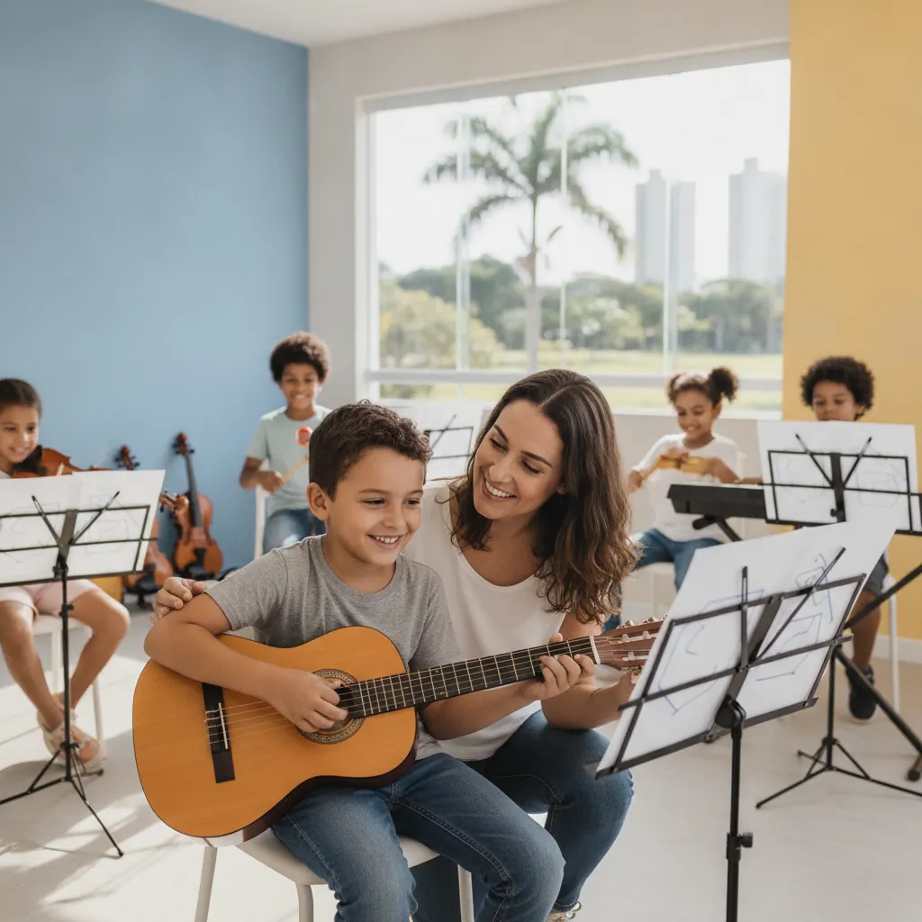 Por Que Colocar Seu Filho em Aulas de Música em Goiânia
