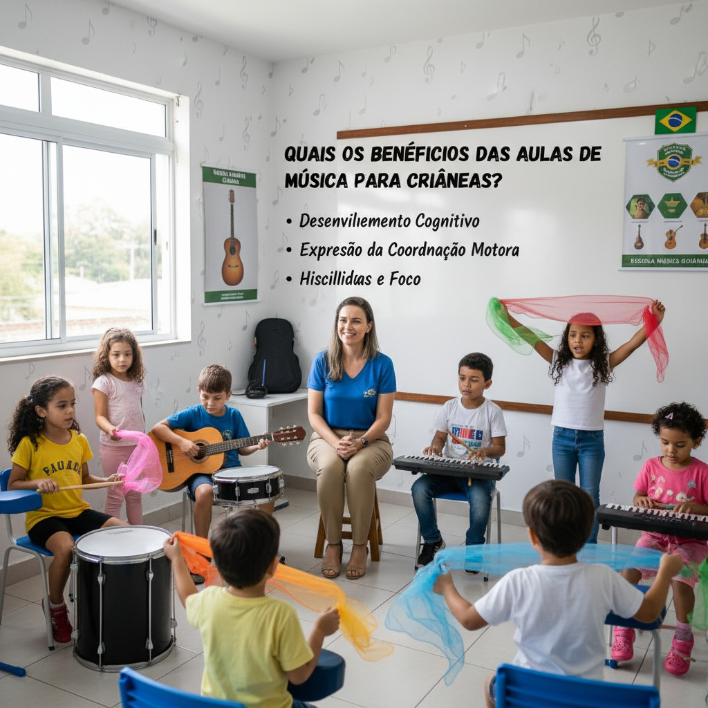 Quais Benefícios das Aulas de Música para Crianças em Goiânia