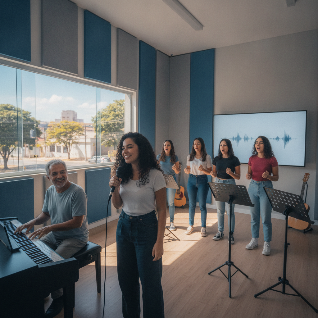 Quanto Tempo Leva para Aprender a Cantar do Zero em Goiânia