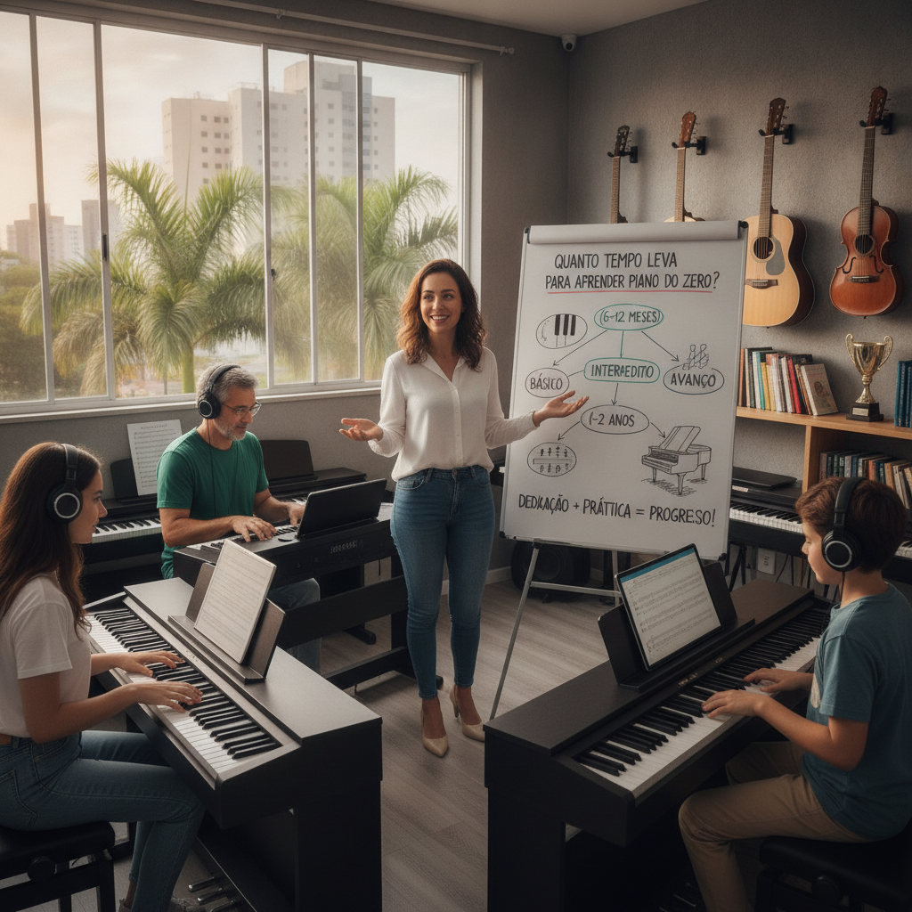 Quanto Tempo Leva para Aprender Piano em Goiânia?