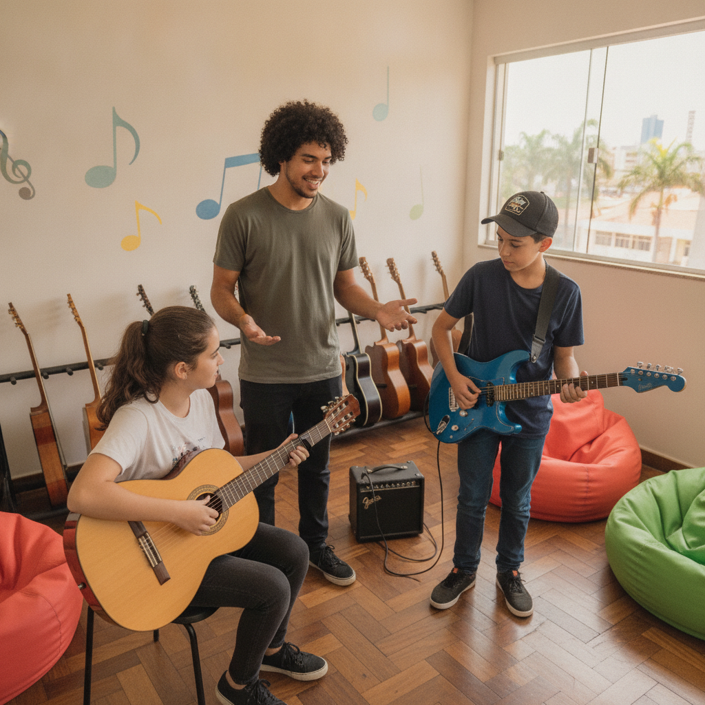 Violão ou Guitarra para Iniciantes em Goiânia: Entenda a Diferença