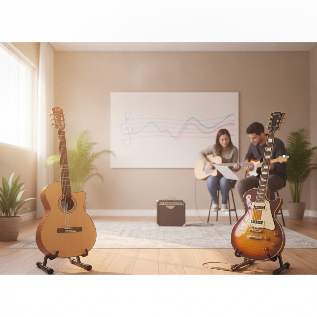 Violão ou Guitarra para Iniciantes em Goiânia: Entenda a Diferença